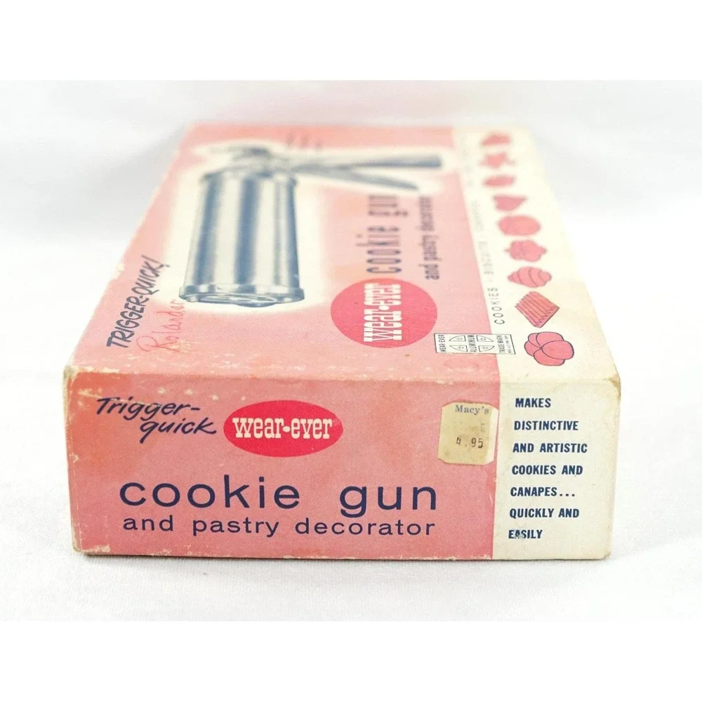 Vintage Wear-Ever Cookie Gun & Pastry Decorator in Box Complete w/ Instructions